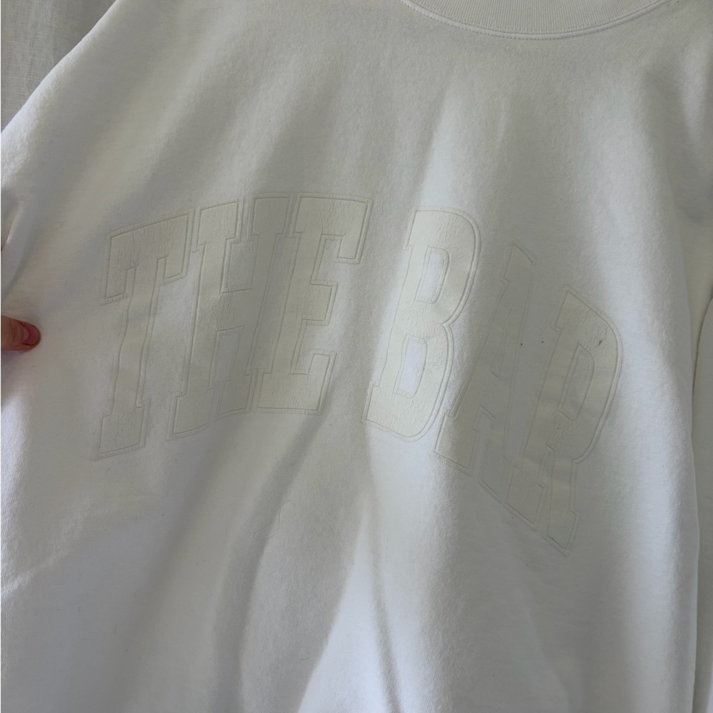 'THE BAR' White Sweatshirt